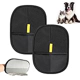 2 Stück Haarbürstenhandschuhe für Hunde & Katzen, Anti-Statik Handschuhe mit Doppelseitigem Design, Wiederverwendbare Tierhaar Entfernungs Handschuhe für Fellpflege, for Clothes, Sofas, Carpets