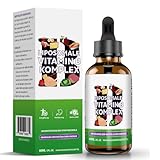 Mommachi Liposomale Vitamin B Komplex Tonikum， Nahrungsergänzungsmittel mit Allen 8 B-Vitaminen, Aktive Vitamin B Formen, Vegan, Keine Zusatzstoffe, 60ml (1 Packung)