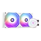 THERMALRIGHT Aqua Elite 240 Weiß ARGB CPU Wasserkühlung,Weißer Aio CPU Kühler, 240 Kühlreihen Größe,2 x120mm PWM Lüfter,S-FDB Lager,für AMD/AM4/AM5, Intel LGA1150/1151/1155/1156/1200/2011/1700