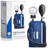 AIESI® Professionelles manuelles Blutdruckmessgerät für Erwachsene ohne Stethoskop PRECISION A5, Garantie 24 Monate