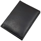 myledershop Echt Leder Ausweisetui/Ausweishülle/Kreditkartenetui in Schwarz