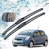 SCHAAN Scheibenwischer Teile Für Toyota Für Yaris Für Vitz XP90 MK2 2006 2007 2008 2009 2010 2011 Zubehör Frontscheibe Wischerblatt Bürsten Wischer Für Auto
