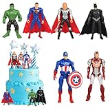 Jiahuade 5 Stück Tortenfiguren,Tortendeko,Mini Tortenfiguren für Kinder,Kuchen Dekoration Geburtstag,Party Kuchen Deko,Geburtstag Deko,Cake Topper Party Dekoration Lieferungen Kinder