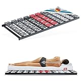 Matratzen Perfekt 5-Zonen Tellerlattenrost 100x200 cm 12,5 cm hoch 200 kg belastbar unverstellbarer Härtegrad-Regulierung und ergonomischen Federtellern 55 Tellermodule