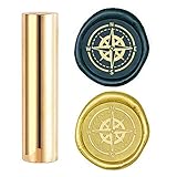 craspire Wax Seal Stamp Compass, Metallversiegelung Wachsstempel Mini Messing Stempel Pistole Wachs Siegel 15mm Für Umschlag Einladung Hochzeit Verschönerung Flasche Dekoration Geschenkkarte