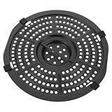 Supvox Grillrost Ersatzplatte 18cm für Heißluftfritteuse Antihaftbeschichtet aus Kohlenstoffstahl Spülmaschinenfest Vielseitig Einsetzbar für Pizza Pommes und Steak im Backofen