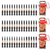 Toobeet 45-teiliger Mixed Impact-Torx-Bitsatz, 50 mm（2”）Magnetische S2-Stahl Multi-Driver Power Bits mit Aufbewahrungsbox