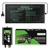 RIOGOO Setzling-Heizmatte und Thermostat-Set, wasserdichtes Gewächshaus-Heizkissen 10' x 20,75' Keimungs-Wärmematte