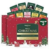 VAHDAM, Frohe Weihnachten - Tee Geschenkset (9 Teebeutel Einzeln Verpackt, Set aus 2) Limited Edition | Glutenfrei | Wintertee Geschenkset 2025 | Weihnachtsgeschenke Für Frauen und Männer 2025