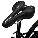 LuTuo Bequemer Fahrradsattel Herren Damen, weich Gel Fahrradsitz, Hohl Ergonomisch Sport Tourensattel Gepolstert für Mountainbike Rennrad BMX Dirt MTB City E Bike