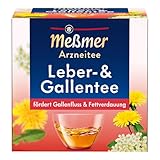 Meßmer Leber- und Gallentee | fördert Gallenfluss & Fettverdauung | Arzneitee | 9 Teebeutel