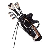 PGA Tour G1 Series Orange Kinder-Golfschläger-Set mit 6 Schlägern, Stand-Golftasche und 10-teiligen Golfschlägern und Sets für Höhen 1,52 m - 1,52 m | Komplettes Golfschläger-Set | Junge Männer und