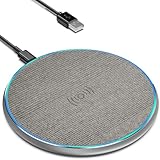 15W Wireless Charger, Induktive Ladestation für iPhone 16/15/14/13/12/Pro/Max/Plus/Mini/XS/XR, AirPods, Induktions Kabelloses Ladegerät für Samsung Galaxy S23/S22/S21/S20/Note 20, Huawei, Xiaomi