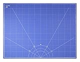 Snyderline® Schneidematte A0 = 91x122cm, 5-lagig, beidseitig Bedruckt, selbstheilend, Schneideunterlage blau/schwarz