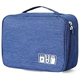 AiQInu Kabeltasche Universal Travel Kabel Organizer Tasche Cubes Kabel Etui,Wasserdichten Verstellbares Kabelorganizer für Handy Ladekabel, Powerbank, USB Sticks, SD Karten