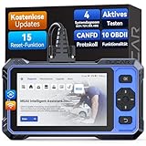 mucar OBD2 Diagnosegerät, 632 Diagnosegerät Auto Mit 15 Reset-Funktion + 4 Systemdiagnose (ECM/TCM/SRS/ABS), Auto Diagnosegerät Für Aktives Testen, CANFD-Protokoll, Kostenlose Updates