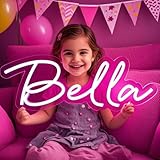 Neon Schild Personalisiert, Leuchtschild LED Leuchtreklame Anpassbar für Bar, Hochzeit, Geschenk Mädchen, Jubiläum, Party, Neonlicht für Gaming Zimmer Schlafzimmer Heim Deko, Neon Sign 20-120cm Breit