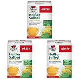 Doppelherz Heißer Salbei mit Honig und Menthol – Mit Zink zur Unterstützung der normalen Funktion des Immunsystems – 1 x 10 Beutel (Packung mit 3)