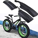 NOYOTA Fahrrad-Schutzblech, Kotflügel-Set, 20 Zoll 26 Zoll Elektro-Faltrad-Schutzblech Schnee-Fahrrad-Kotflügel Fat Bike Fender MTB Fahrrad Radfahren Fender Teile
