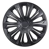NRM Strong Radzierblenden Strong 4 x Universal Radkappen 4er Set Schwarz Matt (15')
