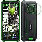 Blackview BV6200 Plus Outdoor Handy 11000mAh 24GB+256GB/2TB, Android 14 Outdoor Smartphone Ohne Vertrag, 98DB Lautsprecher, 6.56' 90Hz, IP69K Wasserdicht,Baustellenhandy, 16MP+13MP/Dual 4G/OTG/GPS/NFC