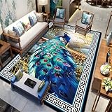 RUGMRZ Günstig TeppichKinderteppich jugendzimmer deko Jungen 200x280CM Kinder teppiche Junge blauGraugelber Orientteppich Teppich Motiv