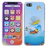 Kinder pädagogisches Lernen Telefon Spielzeug Baby leichte Musik Handy Kinder simuliert Handy Spielzeug Geburtstag Kinder Kinder(Lila)