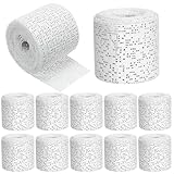 VAIGU:OA Gibsbindenden zum Basteln - 12 Rollen 5cm*270cm Gipsbinden Gipsabdruck Set, Gipsbinde Rolle Schnell Trocknend für der Medizin oder im Modellbau Baby Bauch Modellbau Kunst