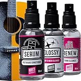 Henry`s Guitar Cleaning Set All-In-One - Gitarrenpflege Set Gitarren Reinigungsset - Gitarren Und Saitenreiniger & Fretboard Conditioner - Zubehör Guitar Accessories Gitarrenzubehör
