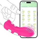 APP Vibrator Fingervibrator Sexspielzeug für Paare Frauen Portable Sex Toys, Bluetooth Remote Control Vibratoren für Sie Klitoris und G-punkt mit 9 Vibrationsmodi Sex Spielzeug für die Frauen