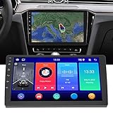 Autoradio, Multimedia-Lesegerät für Autos 4G RAM 32GB ROM 1080P-Adapter USB-Haute-Definition-Entrée Commande au Volant für Auto (Keine Kamera)