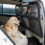 Hundegitter für Auto Rücksitz & Kofferraum mit Breiterer Abdeckung, Universal Fit für Auto, SUV & Vans, Hunde Auto Trenngitter mit Transparentem Netz und Stabilem Metallrahmen Hundeschutzgitter