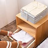 Zerodis Stoffschnellordner, Wäschefaltbrett für T-Shirts, Röcke und Pullover, PP-Material, Heim- und Fabrikgebrauch (WHITE)