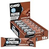 Corny Protein Power Schoko | 30 Prozent Eiweiß | Fitness & Sport Riegel | Großpackung 18 x 50 g