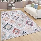 Paco Home Outdoor Teppich Wetterfest Wohnzimmer Küchenteppich Balkon Modern Skandi Ethno Muster Geometrisch Abstrakt 3D, Grösse:80x150 cm, Farbe:Bunt 4