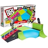Tech Deck, Neon Mega Park X-Connect Creator, anpassbares Rampenset mit Zwei Fingerboards, leuchtet im Dunkeln, Kinderspielzeug für Jungen und Mädchen