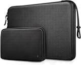 FINPAC Laptop Tasche Hartschalen Schutzhülle für 13,6' MacBook Air 2025-2022 M4 M3 M2 A3240 A3113 A2681, 14' MacBook Pro M4/M3/M2/M1 2024-2021, 13' MacBook Pro/Air, stoßfest Hülle mit Zubehör Tasche