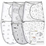 Mama Cheetah Baby Swaddle Sack, Bio-Baumwolle Swaddle Decke, Schlafsäcke, verstellbare Säugling Swaddle Wrap für Junge Mädchen 0-3 Monate, Baby Essentials, 3er-Pack