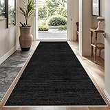 Rutschfeste Maschinenwaschbare Fußmatte 80 x 300 cm flurteppich läufer lang Flurteppich Wohnzimmer Teppich Küchenteppich Läufer für Eingang Küche Schlafzimmer Wohnzimmer, Schmutzfangmatte Innen