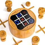 Hot Bee 4-in-1 Elektronisches Tic Tac Toe Spiel für Kinder ab 8 Jahren, Big Eat Small Game, 4 Spielmodi, Elektrisches Tic Tac Toe für Zuhause, Reisen und Partys, Geschenk für Junge 8 9 10 11 12 Jahre