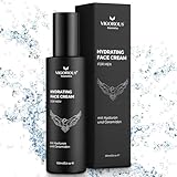 VIGOROUS® Gesichtscreme Männer -100 ml Feuchtigkeitscreme gesicht als Tages- und Nachtcreme - Anti Aging Gesichtspflege Männer mit Hanföl + Hyaluron - Moisturizer Face - Skin Care for men