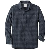 Dubinik® Flanellhemd Herren Kariert Button Down Outdoor Baumwolle Freizeithemden Flanellhemden Herren Langarm