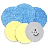 Scheuerschwamm und Schwamm Set für Spin Scrubbers, Scrubber Set für Badezimmer Dusche Spin Scrubber, für Fliesen, Fenster, Glasboden