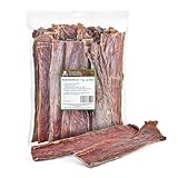 Kaureks Natur Hundeleckerlies Rinderdörrfleisch 1 Kg. ca 30 cm Schlund, für Hunde, Hundefutter, Kauartikel, Hundeleckerlies