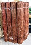 Lorek Weidenmatte natürlicher Sichtschutz Zaun Sichtschutzmatte Premium in 22 Größen (160 x 500 cm) · Weidenzaunmatte für Garten und Terrasse Balkon Sichtschutz Weidenzaun
