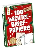 TOPP Wichtelbriefpapiere: 100 Briefpapiere in 25 Designs mit integriertem Umschlag, 100 Siegelstickern und kurzer Anleitung
