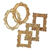 Cabilock 5 Stück Fotorahmen Schmuck Wanddekoration zum Aufhängen von Fotos Bilderrahmen Mini-Vintage-Fotorahmen kleiner Rahmen Materialien für Fotorahmen Fotografie Fotorahmen Harz