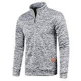 Quarter Zip Pullover Herren Rollkragenpullover Turtleneck Strickpullover Slim Fit Arbeitspullover Übergangsjacke Warm Winterpullover Langarm Fleecepullover Business Outerwear Pullover Sweater