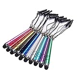 Yizhet 10x Mini Universal Stylus Stift Touch Pen Eingabestift Touchstift Kompatibel mit Alle Touchscreen Tablets Computer und Smartphones Auto-Navigationssysteme