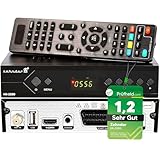 [ Test SEHR GUT, Note 1.2 *] Zehnder HX 2200 Sat Receiver mit Aufnahmefunktion, HD fähig, Full HD, Digital Sat-Receiver für Satellitenschüssel Satelliten Satellit TV Fernseher, HD-Receiver, HDMI